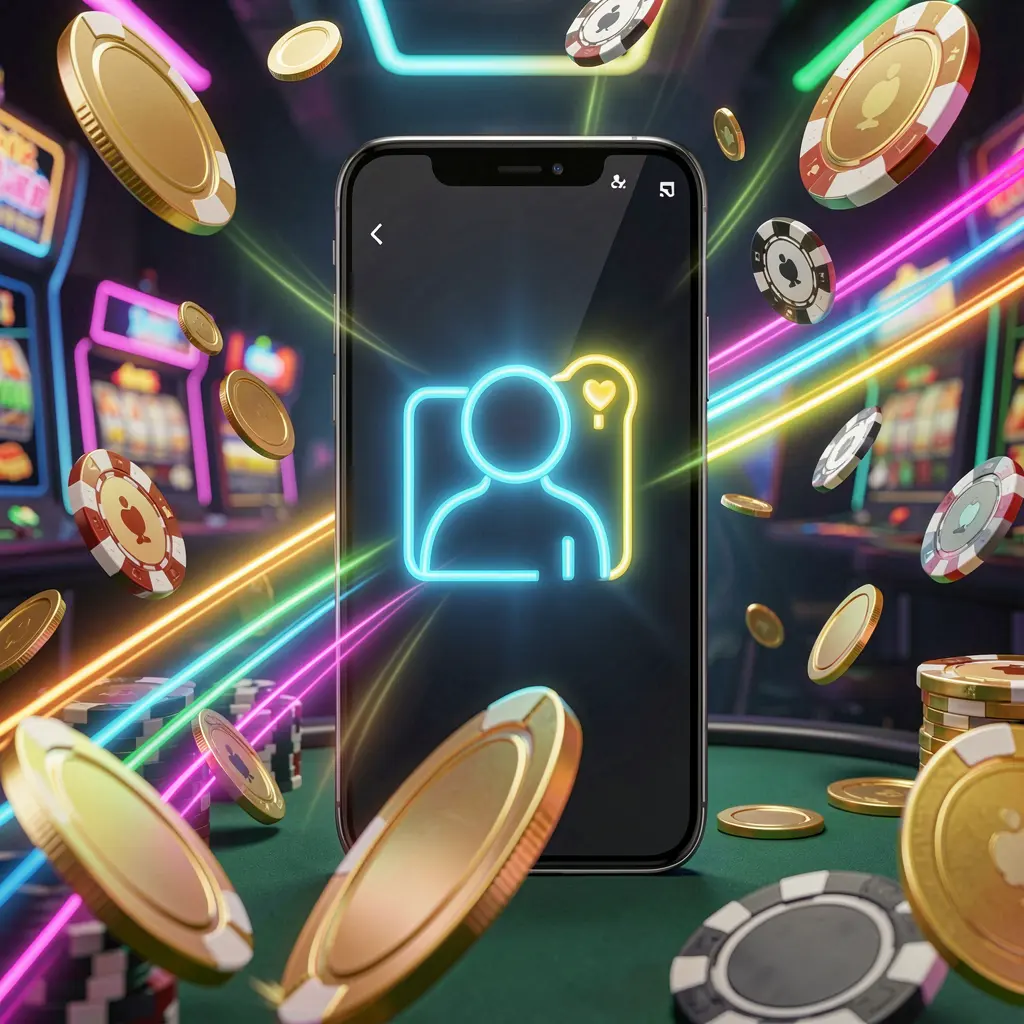558HB fast casino login banner featuring a smartphone with a bright user icon, speed light trails, and golden coins and chips flying around in a modern neon casino style
